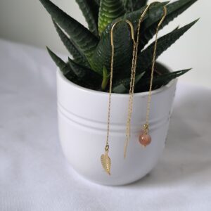 Boucles d’oreilles en pierres du soleil – Lumière et élégance