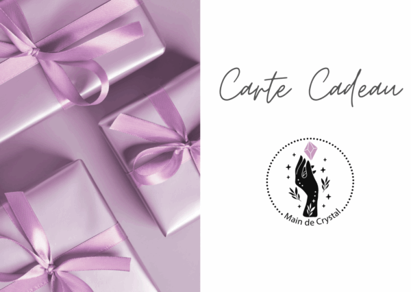Carte cadeau Main de Crystal