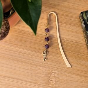 Marque page clé en Améthyste