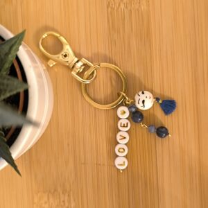 Porte clé miss Grigri en Sodalite