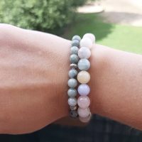 Bracelets pierres naturelles de Beryl et Jade